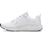 Under Armour UA W Charged Commit TR 4 Baskets légères, chaussures de sport respirantes pour femmes, blanc/gris/noir