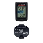 CatEye Air GPS with Cadence Sensor: GPS-enabled with cadence tracking for comprehensive data, Black