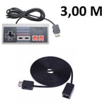 Manette pour Nintendo NES SNES Classic Mini + rallonge 3,00 m
