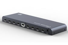 HDMI-splitter, 1 enhet till 8 skärmar, 4K i 60Hz, HDMI 2.0, svart