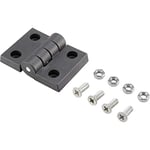 Basetech Plastic Hinge 70 x 50 x 10 mm 70 mm Pack of 1