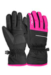 Reusch Gants Unisexe Alan Junior au Design Multicolore Noir/Rose glo, 5