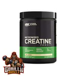 Optimum Nutrition Micronised Creatine Powder, Creatine Monohydrate 317g 93 serv