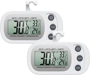 ORIA 2 Pack Refrigerator Thermometer, Freezer Digital Fridge Thermometer with Ma