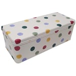 Emma Bridgewater Storage Tin Polka Dot Design Long Deep Rectangular Shaped Box