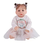 XLH 50cm Reborn Doll Cute Rebirth Doll 20 Inch Lifelike Realistic Bathable Reborn Baby Dolls Simulation Doll Full Silicone Body