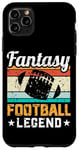 iPhone 11 Pro Max Funny Game Day Draft Party Mens Fantasy Football Legend Case