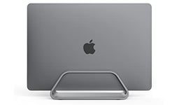 HumanCentric Vertical Laptop Stand for MacBook, Compatible with MacBook Pro Stand, MacBook Air Stand, Laptop Holder for Apple Laptop Desk Stand, Aluminum Laptop Vertical Stand, Space Gray Mac Stand