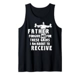 Father Forgive Me for These Gains Gym Men's Bodybuilder Tank Top