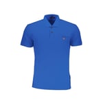 Chemise Polo En Coton Bleu Napapijri Pour Homme Authentique