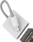 Adaptateur Carte Lecteur Sd De Mémoire Vers Lightning Pour Iphone 14 13 Pro Pour Apple Card Reader Memory Extension Compact Flash Externe Pour Ipad Téléphone Transfert Photo Appareil Tablette Prise