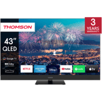 Thomson 43" 4K QLED Plus Google TV (2024). Musta