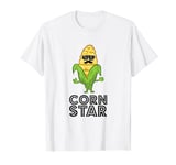 Funny Corn Star With Sunglasses Love Corn T-Shirt