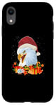 Coque pour iPhone XR Merry Christmas Pull de Noël moche aigle chauve américain