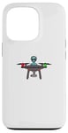 Coque pour iPhone 13 Pro Design drôle de pilote de drone extraterrestre OVNI.