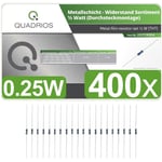 Quadrios 201711P004 201711P004 Jeu de résistances à couche métallique sortie axiale 0.5 W 1 % 400 pc(s)