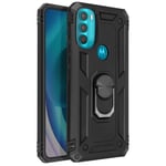 Back cover Motorola Moto G71 5G Anti-shock Bi-material Support ring black