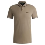 BOSS Pau10255848 Short Sleeve Polo L Green