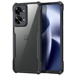 OnePlus Nord 2T (5G) Combo Deksel med Hard Plast Bakside - Gjennomsiktig / Svart