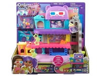 Coffret multiplexe cinema Polly Pocket - Avec Mini poupees, voiture, accessoires