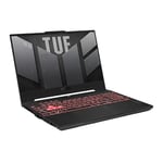 ASUS TUF Gaming A15-TUF507UV-DRHQ137W 15,6 Pouces QHD 165Hz Pc Portable (AMD Ryzen 9 8945H Processeur 5,2 GHz, 32GB DDR5, 1TB SSD, NVIDIA GeForce RTX 4060 5600MHz, Windows 11 Home) – Clavier AZERTY.