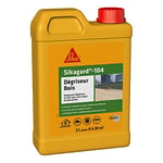 SIKA - Nettoyant dégriseur bois - Sikagard 104 - Tous types de bois - Toiture, façade, sol, mobilier de jardin, clôture, bardage - Ravive les couleurs du bois - Prêt à l'emploi - Pour 8 à 20m2 - 2L