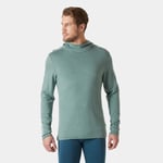 Helly Hansen Herr Lifa Merino Luvtröja/munktröja I Mellanviktsklass Grön 2XL