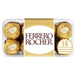 Ferrero Rocher Pralines, Chocolate Hamper Gift Box, Whole Hazelnut Covered in Milk Chocolate, 200g Box (pack of 16) & Ferrero Rocher Milk 90g Block