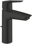 GROHE QuickFix 234552432 GROHE Start mitigeur Lavabo Taille M, Noir Mat, Zugstangen Ablauf