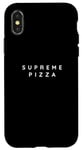 Coque pour iPhone X/XS Supreme Pizzas Cook Lovers / Supreme Pizza Fan / Police moderne