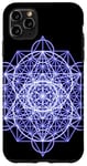 Coque pour iPhone 11 Pro Max Oeil violet du créateur Géométrie sacrée Festival spirituel