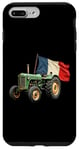 Coque pour iPhone 7 Plus/8 Plus Tracteur Agricole Vert Drapeau Français Agriculteur Ferme