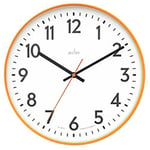 Acctim Analog Clock Orange 30 x 30 x 3.8 x 30 cm