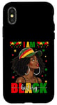 Coque pour iPhone X/XS Célébration des filles noires du Mois de l'histoire de I Am Black