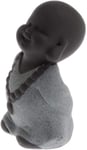 Pillowcase Petites Statues de Bouddha Moine décoration de Club de Maison Figurines de Sable Violet thé Sculpture pour Animal de Compagnie décor de Bureau - Moine Vert 7.8x4.5cm