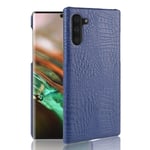 Samsung Croco Galaxy Note 10 kuoret - Sininen Tummansininen