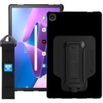 Armor-X (PUN Series) Shockproof Case w/ Kickstand & hand strap Tablet Case for Lenovo Tab M10 Plus 2K  (3rd Gen 2022-2023 Model , TB125 / TB128)