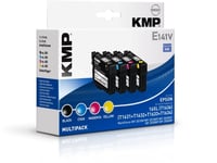 KMP MULTIPACK E141V - 4-pack - svart, gul, cyan, magenta - kompatibel - bläckpatron (alternativ för: Epson 16XL, Epson C13T16314010, Epson C13T163240