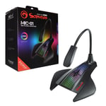 Marvo Scorpion MIC-01 RGB Gaming Microphone, USB Powered, LED Rainbow, UK Seller