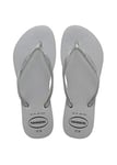 Havaianas Flip Flop Girls Slim Glitter Gloss Ice Grey