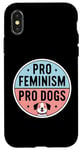 Coque pour iPhone X/XS Pro Feminism Pro Dogs - Vintage Women's Rights Cat Lover