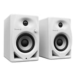 Paire d'enceintes de monitoring DJ DM-40D-W - Bass Reflex - 2x19W - Mode DJ ou Production - Blanc