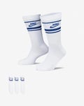 Nike Mixte Nike Sportswear Everyday Essential Socks, White/Game Royal/Game Royal, M EU