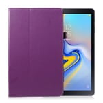 Samsung Galaxy Tab A 10.5 skyddshölje syntetläder stående - Lila Lila