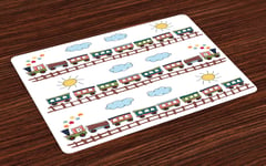 Garderie Sets de Table Cartoon train Tracklines