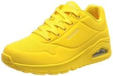 Skechers Femme Uno Baskets Mode, Jaune, 40 EU