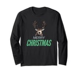 Antlers up for a season full of cheer. Merry Christmas Long Sleeve T-Shirt