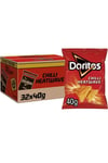 Doritos Crisps Box of 32 x 40g Chilli Heatwave vegetarian snacks Grab Bags UK