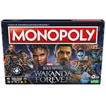 Monopoly Black Panther: Wakanda Forever, Jeu de société Familial, de 8 Ans et Plus, 2 à 6 Joueurs