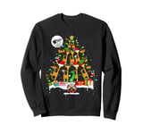 Santa Reindeer Elf Trumpets Xmas Tree Gnome Instrument Sweatshirt